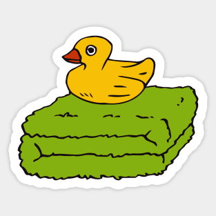 Duck and Towel Sticker